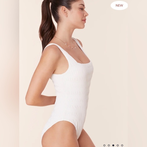 NWT Andie Swim, The Miami One Piece. Size Medium. White. Lined with cups - Picture 2 of 7